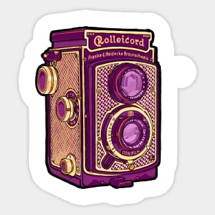 Rolleicord Art Deco TLR Camera Sticker